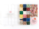 Boîte de 16 couleurs de perles heishi 6 mm
