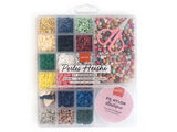 Boîte de 16 couleurs de perles heishi 6 mm