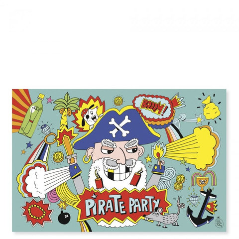 Cartes d'invitations anniversaire -Pirates
