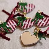 Adèle - Miroir de sac grigris coeur Mamie chérie