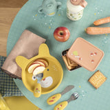 Set couverts silicone - Trois petits lapins