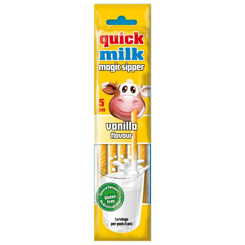 Quick Milk goût Vanille - Paille pour le lait