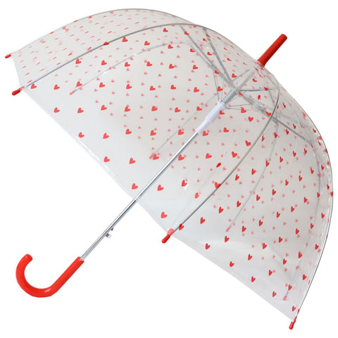 Parapluie adulte coeurs rouges  - Le petit Souk