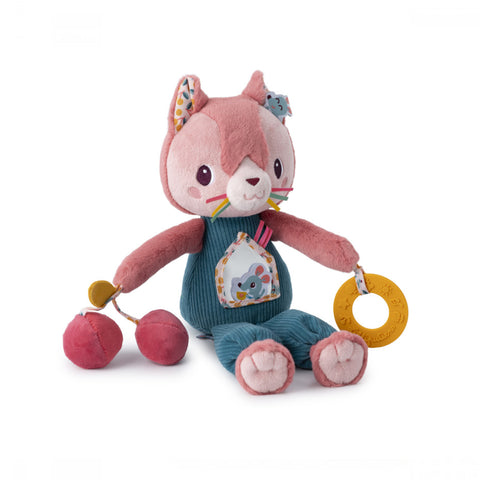 Jeanne chat -  Peluche multi-activités