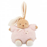 Peluche musicale patapouf - Lapin rose 25 cm