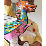 Coloriage Gonflable – 1 Dragon Géant à colorier