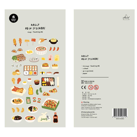 Daily deco stickers - Food trip