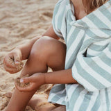 Poncho de bain 1/3 ans Suzon Blue Cloud - Rose in April