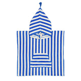 Poncho de bain 1/3 ans Suzon Blue Greek - Rose in April