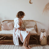 Poncho de bain 1/3 ans Suzon Light pink - Rose in April