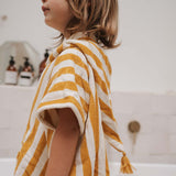 Poncho de bain 1/3 ans Suzon Moutarde- Rose in April