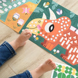 Poster créatif dinosaures - 520 Stickers