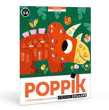 Poster créatif dinosaures - 520 Stickers