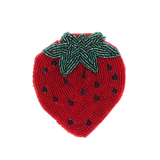 Porte monnaie fraise - Le petit Souk