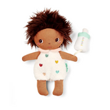 Bébé en tissu Misha et son couffin - 21 cm