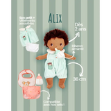 Bébé en tissu Alix - 36 cm