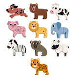 Puzzle magnets - 10 animaux rigolos