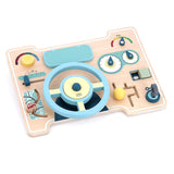 Jeu d’éveil en bois, Tableau de bord multi-activités - Ma première voiture