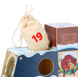 Calendrier de l’avent en bois, Maison à remplir