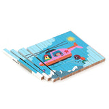 Puzzle 4 Dimensions en bois, Les transports - Ingela P.Arrhenius