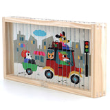 Puzzle 4 Dimensions en bois, Les transports - Ingela P.Arrhenius