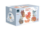 Maman-bébé 1, 2, 3, 4, 5 - Puzzles d'éveil animaux en bois Sarah Betz