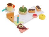 Service café gourmand en bois 15 pièces