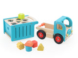 Camion de tri d’éveil en bois – Boîte à formes