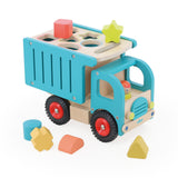 Camion de tri d’éveil en bois – Boîte à formes