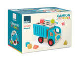 Camion de tri d’éveil en bois – Boîte à formes