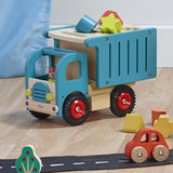 Camion de tri d’éveil en bois – Boîte à formes
