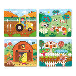 4 puzzles évolutifs la ferme