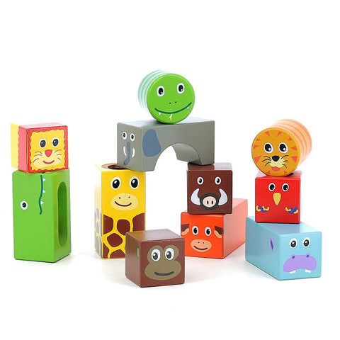 Cubes sonores en bois, La savane