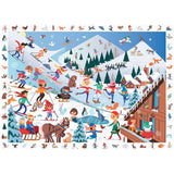 Puzzle 100 pièces " Cherche et trouve " - Sports d'Hiver