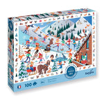 Puzzle 100 pièces " Cherche et trouve " - Sports d'Hiver