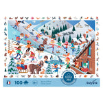 Puzzle 100 pièces " Cherche et trouve " - Sports d'Hiver