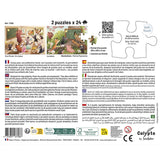 Puzzle 2 x 24 pièces - Vive l'école