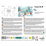 Puzzle 36 pièces - Sous la neige