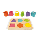Puzzle en bois 6 cubes sensoriels