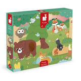 Puzzle tactile 20 pièces - Les animaux de la forêt