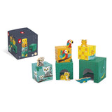 Pyramide 5 cubes en bois - Tropik