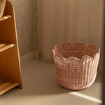 Rattan tulip Basket - Panier en rotin (2 couleurs)