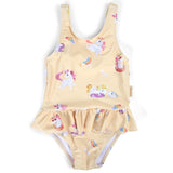 Maillot de bain une pièce à volant Eva - La plage des Licornes