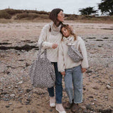 Sac Cabas Elisa Graou Beige - Rose il April