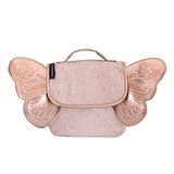 Sac à dos papillon cuivre paillettes