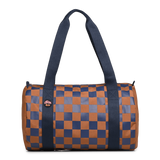 Sac Polochon / Weekend carreaux Ocre