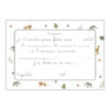 Lot 6 Cartes D’invitation “Safari”