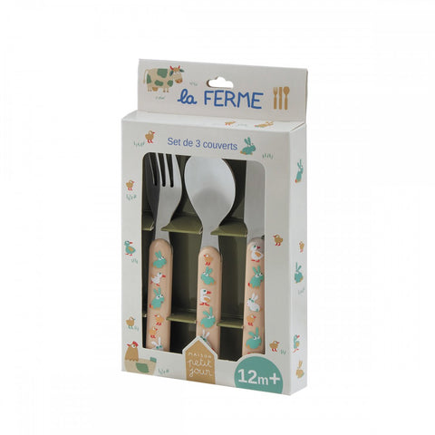 Set de 3 couverts - La ferme