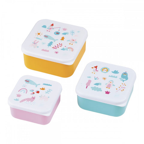 Set de 3 lunch box la banquise