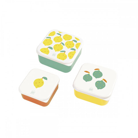 Set de 3 lunch box les citrons - Maison petit jour